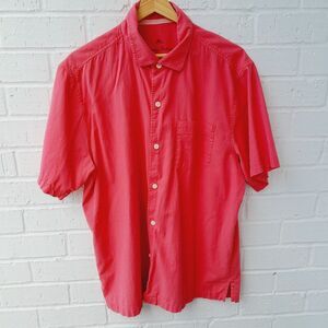 Tommy Bahama Silk Blend Short Sleeve Coastal Beach Resort Leisure Wear sz: L